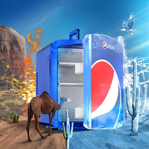 pepsi 펩시콜라 미니냉장고 차량용 가정용 소형 냉장고 온장고