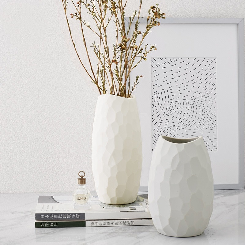 Vase01 실리콘 화이트 꽃병 가정용 화분통
