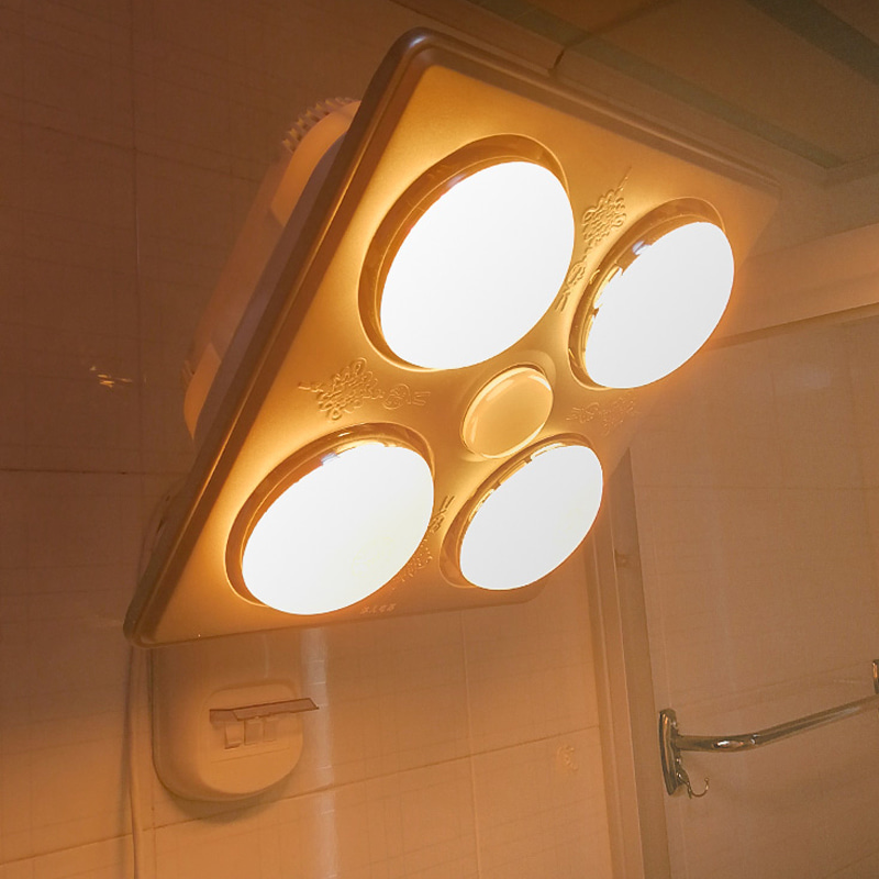 욕실난방기 JD-01 순간쾌속발열 자유회전 고효율 방수 욕실히터 난방기 화장실 온열기 LED조명